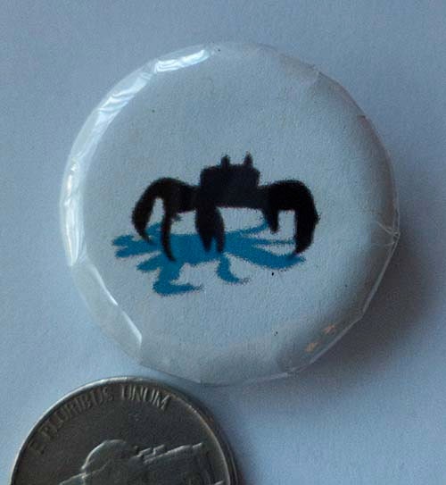 One-inch Ghost Crab Pin
