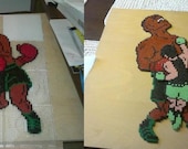 Mike Tyson from Nintendo game Puch Out, 8-bit. bead sprite