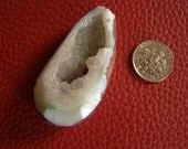 Large Polished Druzy Blue Agate Quartz Stone Necklace Pendant Jewelry Finding And Crafts