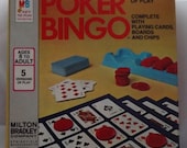 Vintage Game, 1972 Milton Bradley Poker Bingo Game- Unopened