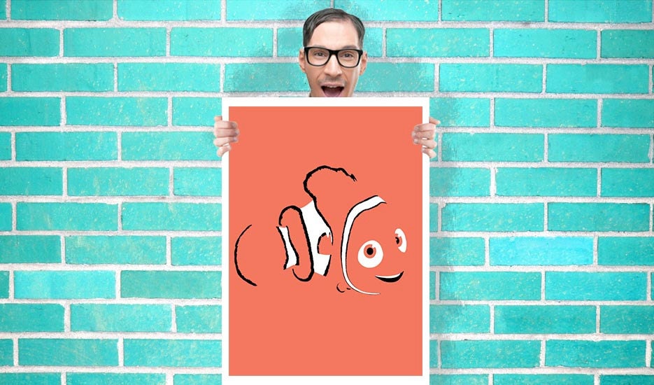 Disney Finding Nemo - Face Art - Wall Art Print Poster 16x23 Inch -  Poster Geekery