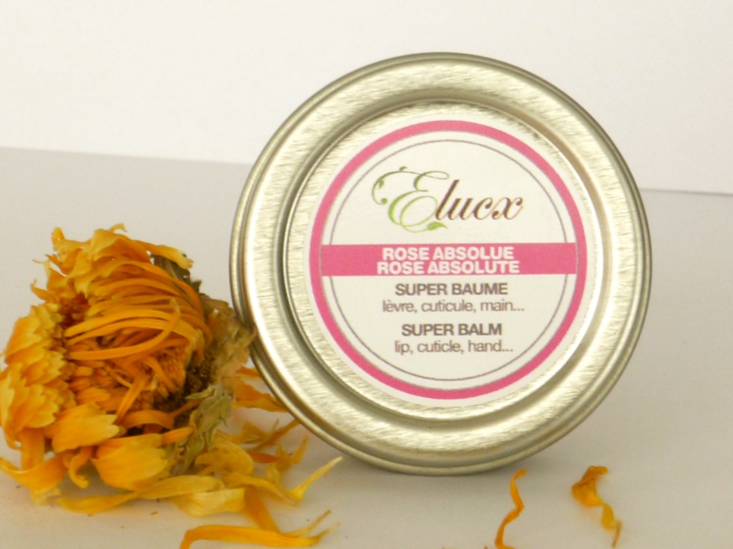 Lip Balm // Rose Absolute 100% Organic 0.5 oz// Low Shipping