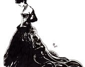 Victorian Woman Lovecraft Dress Tentacles Cthulu Horror