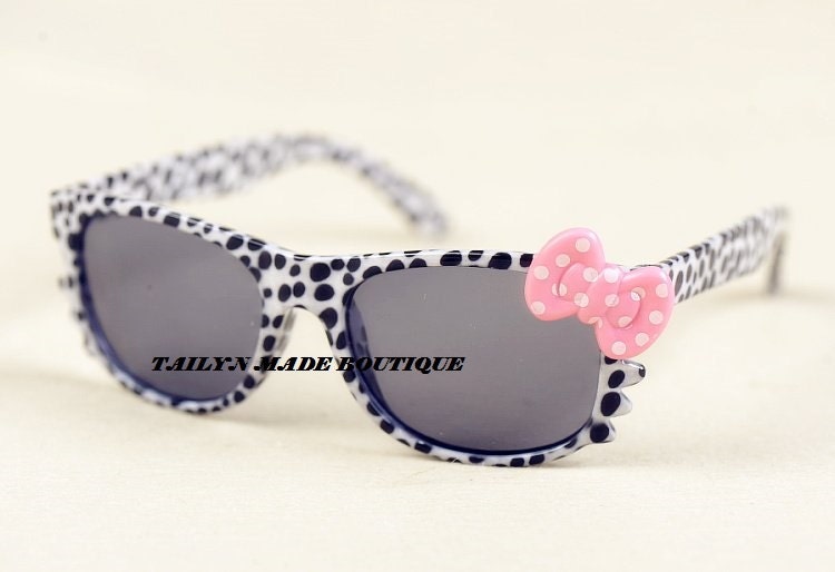 Hello Kitty Kids Sunglasses White Leopard