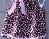 Giraffe Print Pillowcase Dress