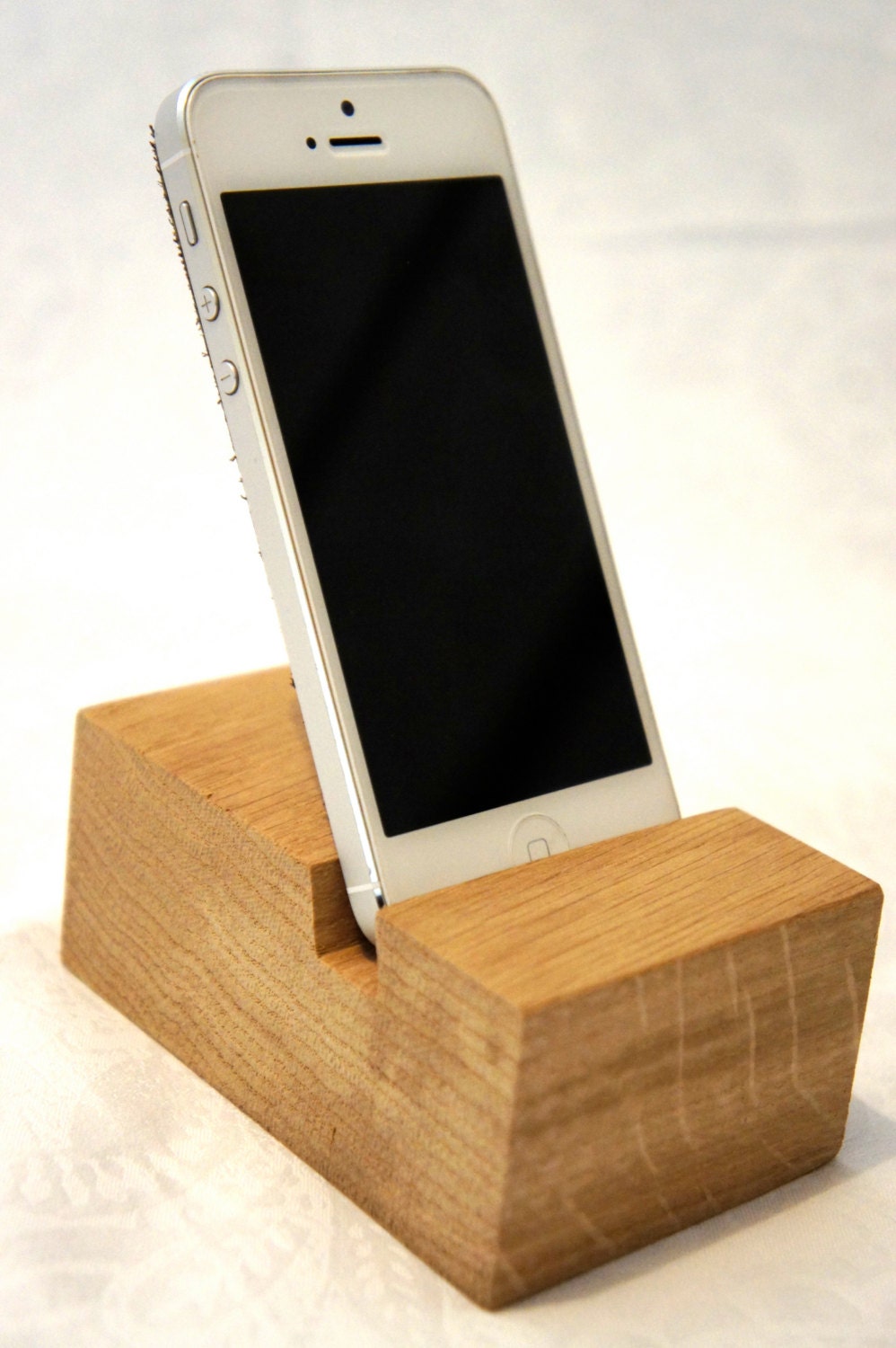 Solid Oak Wooden iPhone & iPad Mini Stand