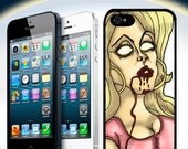 Zombie Girl Iphone 4 case - Zombie walking dead woman Iphone 4 4S plastic case - Funny cartoon horror supernatural  plastic iphone 4S case