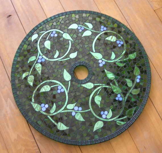 Ivy Outdoor Lazy Susan by MosaicMoonStudio on Etsy