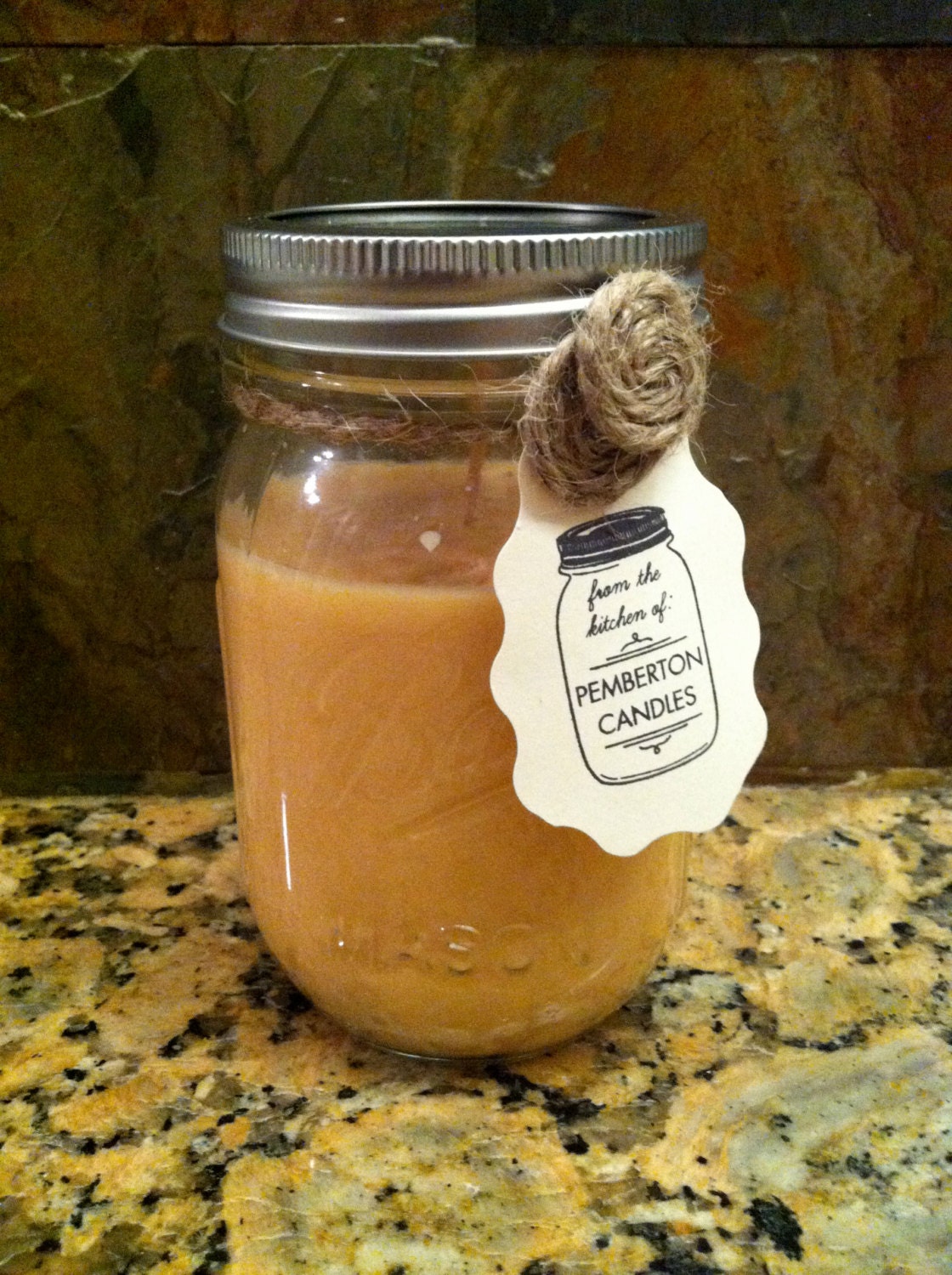 Amaretto Nog Scented Homemade Soy Candles