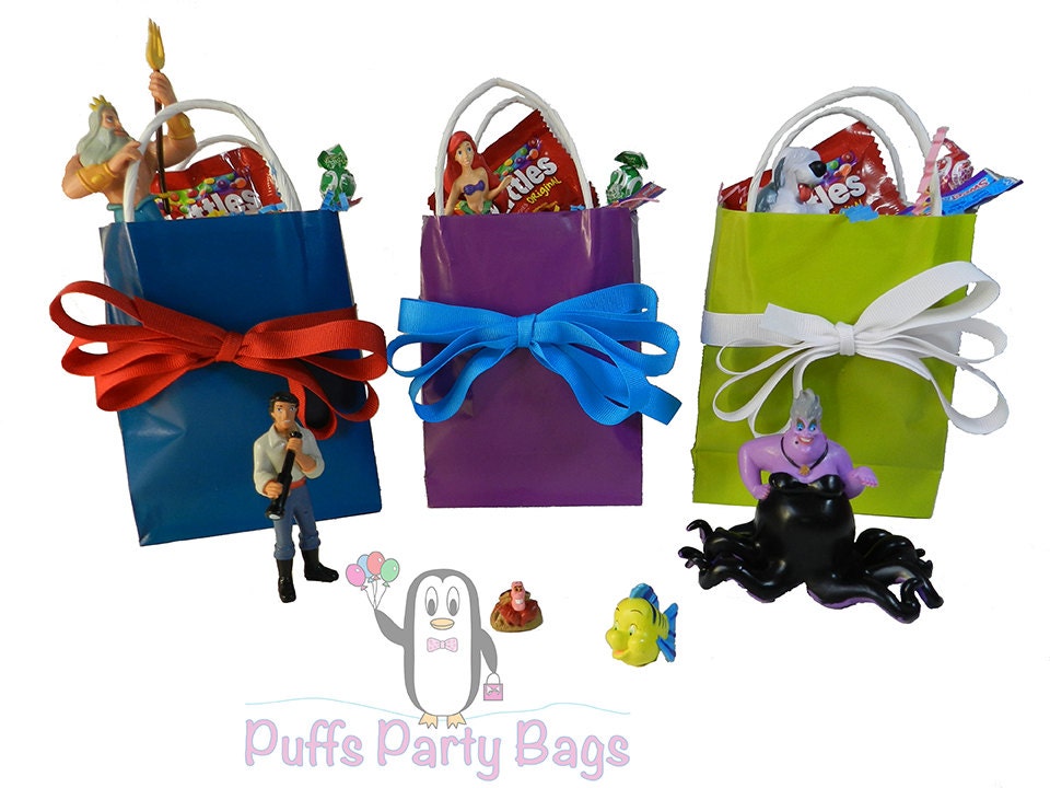 Little Mermaid goodie bags Disney party favor candy gift bags