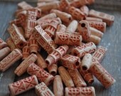 25 Pieces Wood Bead, Vintage Wood Jewelry Connector