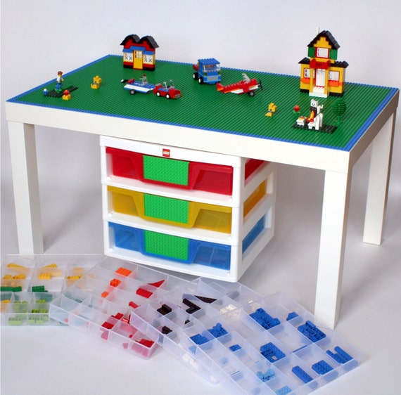 lego building storage table