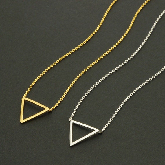 Space Triangle Necklace