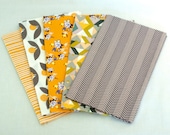 Fat Quarter Bundle Mustard and Lavender - Modern Quilting and Sewing Fabric
