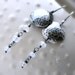 oOo the ARTEMIS earrings oOo dangle earrings with rainbow moonstone on oxidised silver emily gray