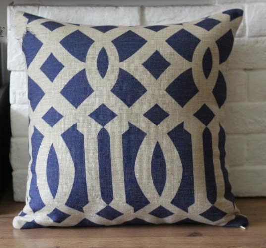 Fashion Modern Simple Cushion Cover/Home and Living Pillow Case/Cotton Linen Bedding Cushion Case