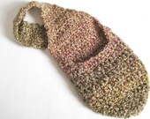 Handmade Crochet Stork Sack - Hanging Cocoon - Newborn Pod in English Garden- Newborn and Infant Photography Prop