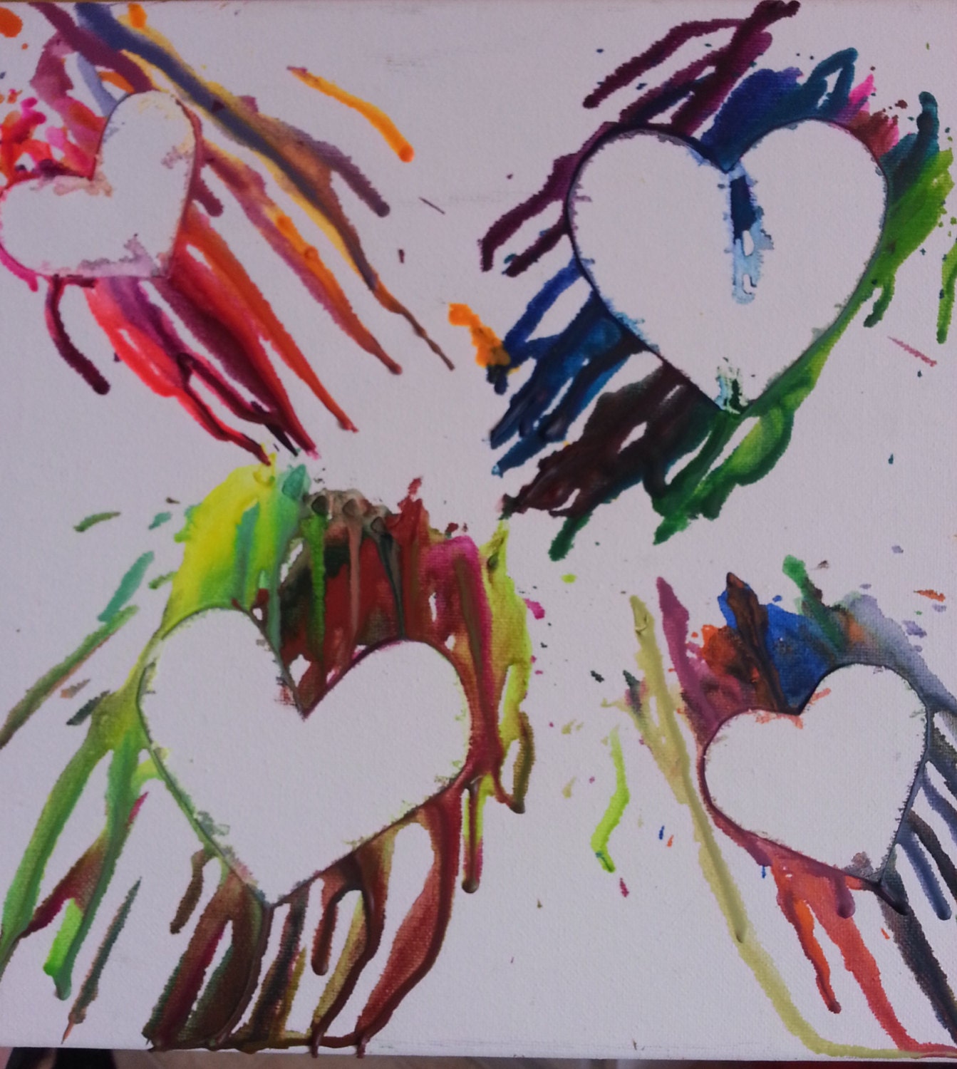 SALE: Melted Crayon Hearts