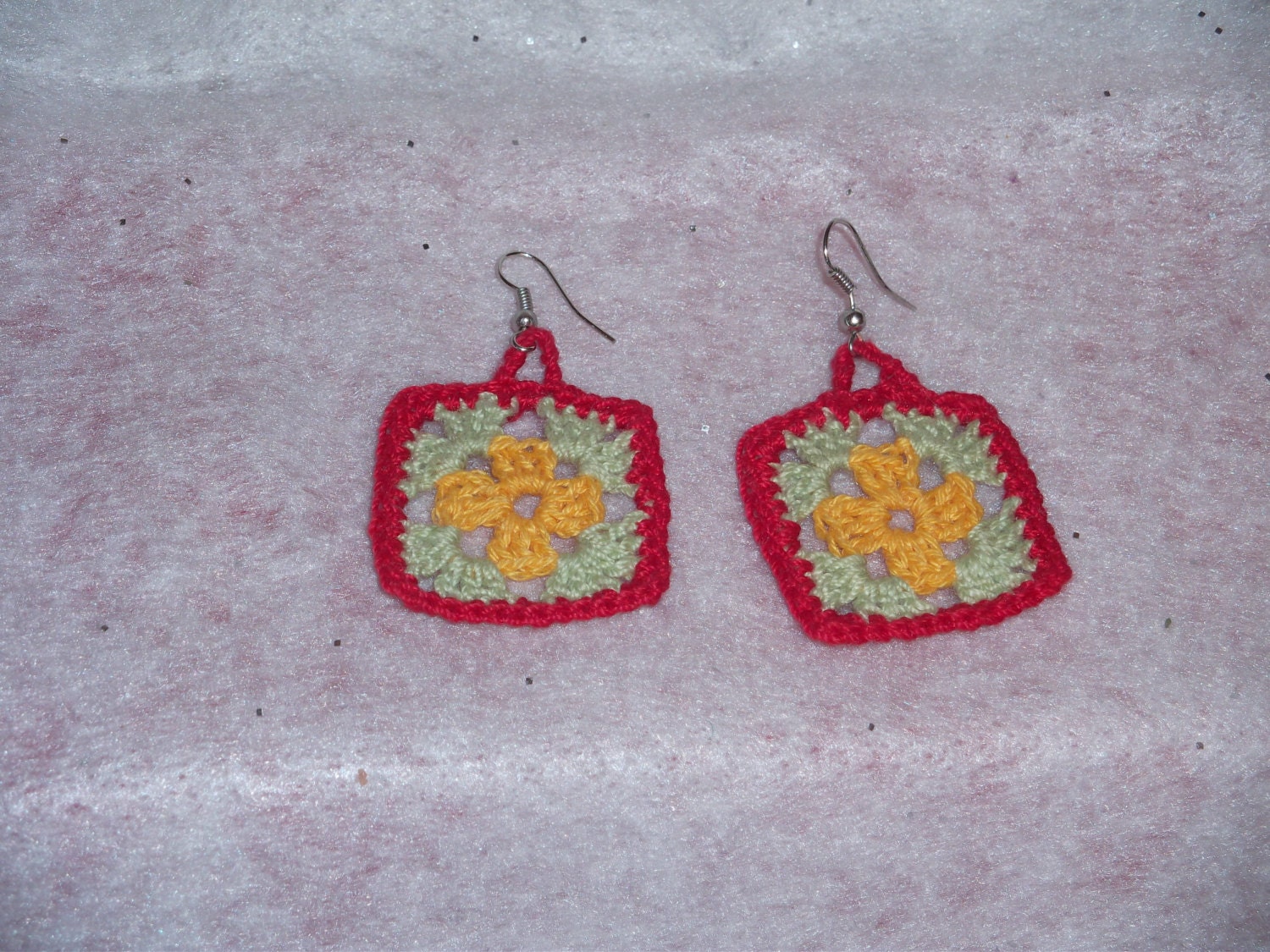 Granny Square Earrings