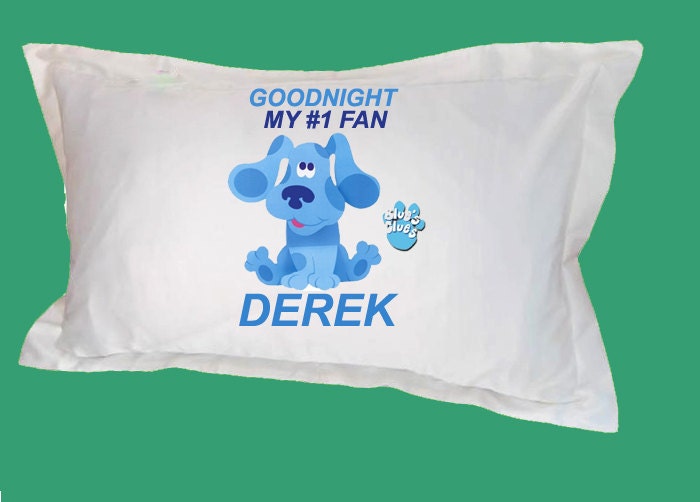 BLUES CLUES personalized pillow case custom name bedding sheets