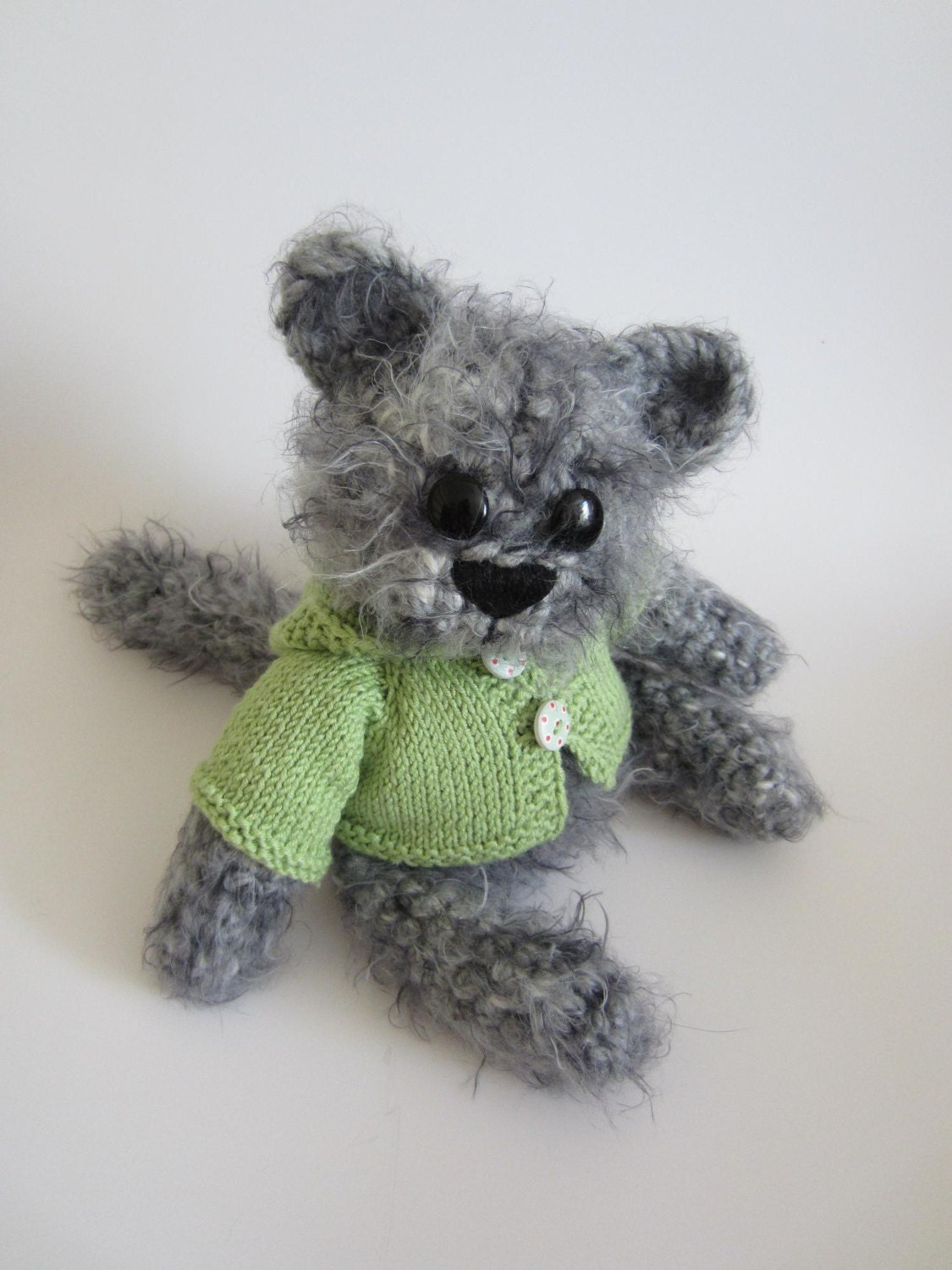 crocheted cat