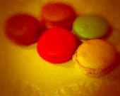 8 x 10 photography print. Food photograph. Macarons.