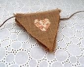 Mini Hessian Heart Bunting