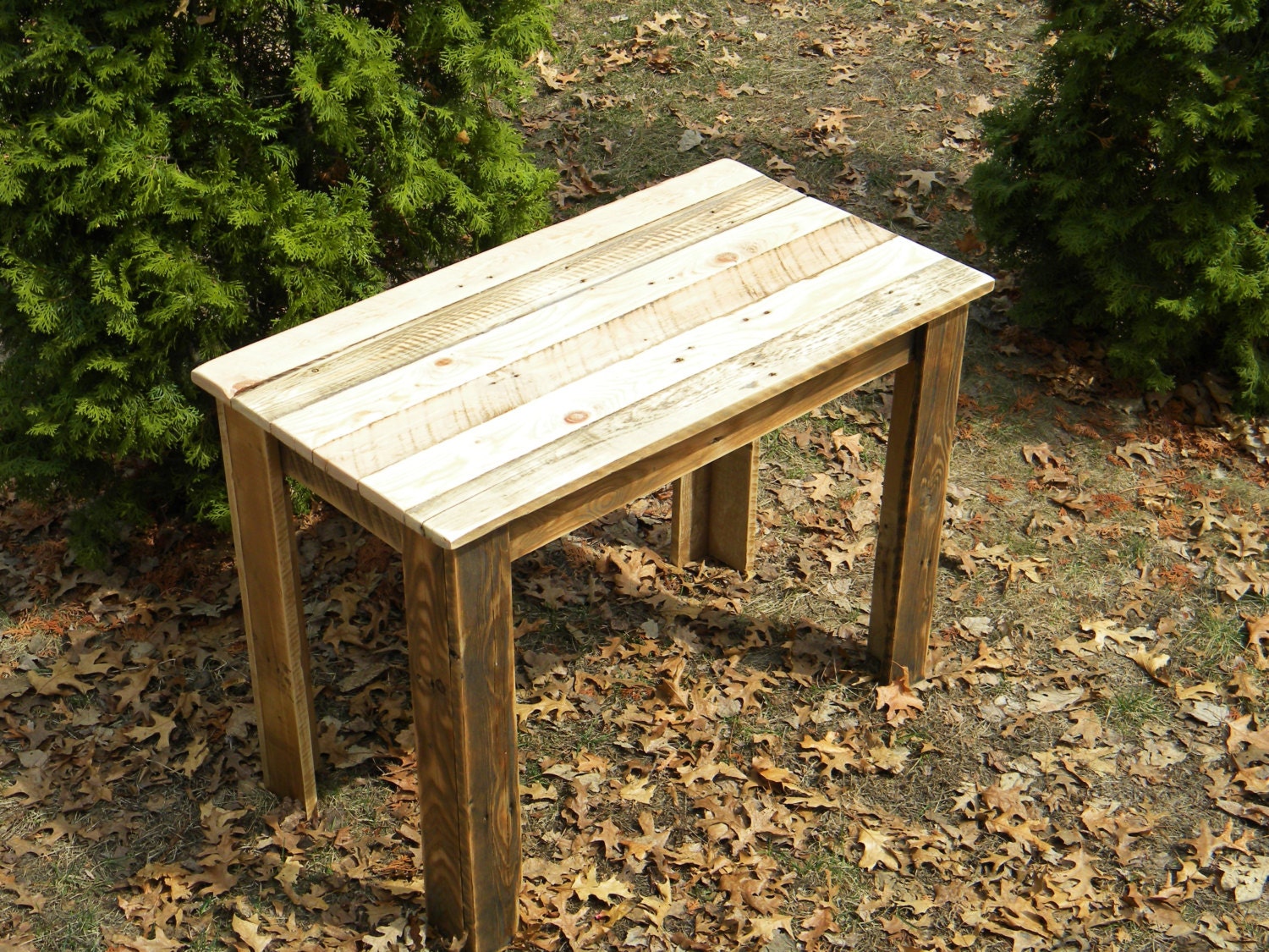 Reclaimed Wood Desk, Writing Desk, Small Wooden Desk, Sofa Table, Distressed Wood, Side Table, Repurposed Pallet, Side Board