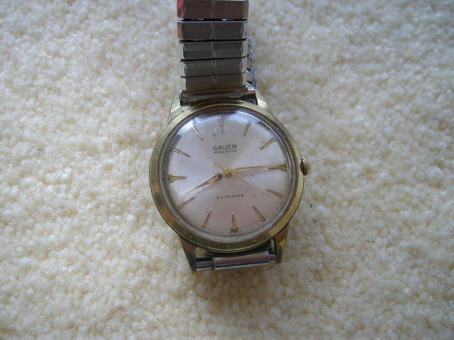 vintage gruen precision autowind watch