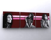 Bob Marley Music - dj poster music print wall art reggae jam jamaica gift