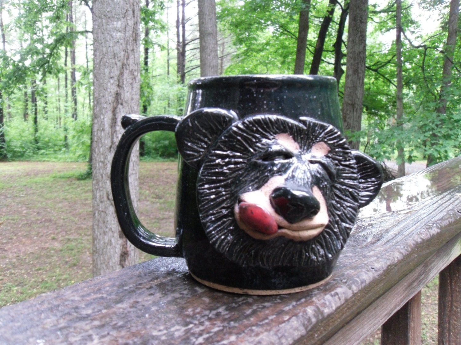 Handmade stoneware Bear Stein