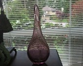 Light purple long neck oval vase