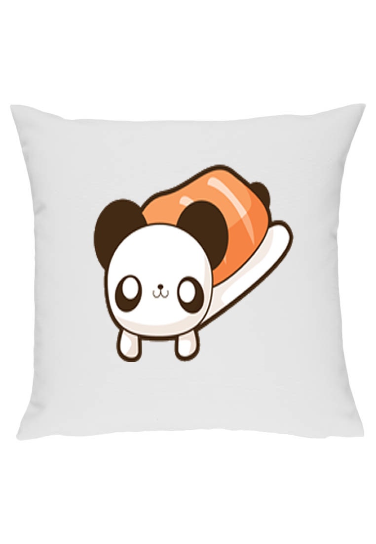 Japanese Cute Sushi Panda - Pillow / Cushion Cover 12 x 12 handmade