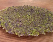 8 inch round ,Fused glass plate