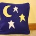 Child's Moon and Stars Pillow