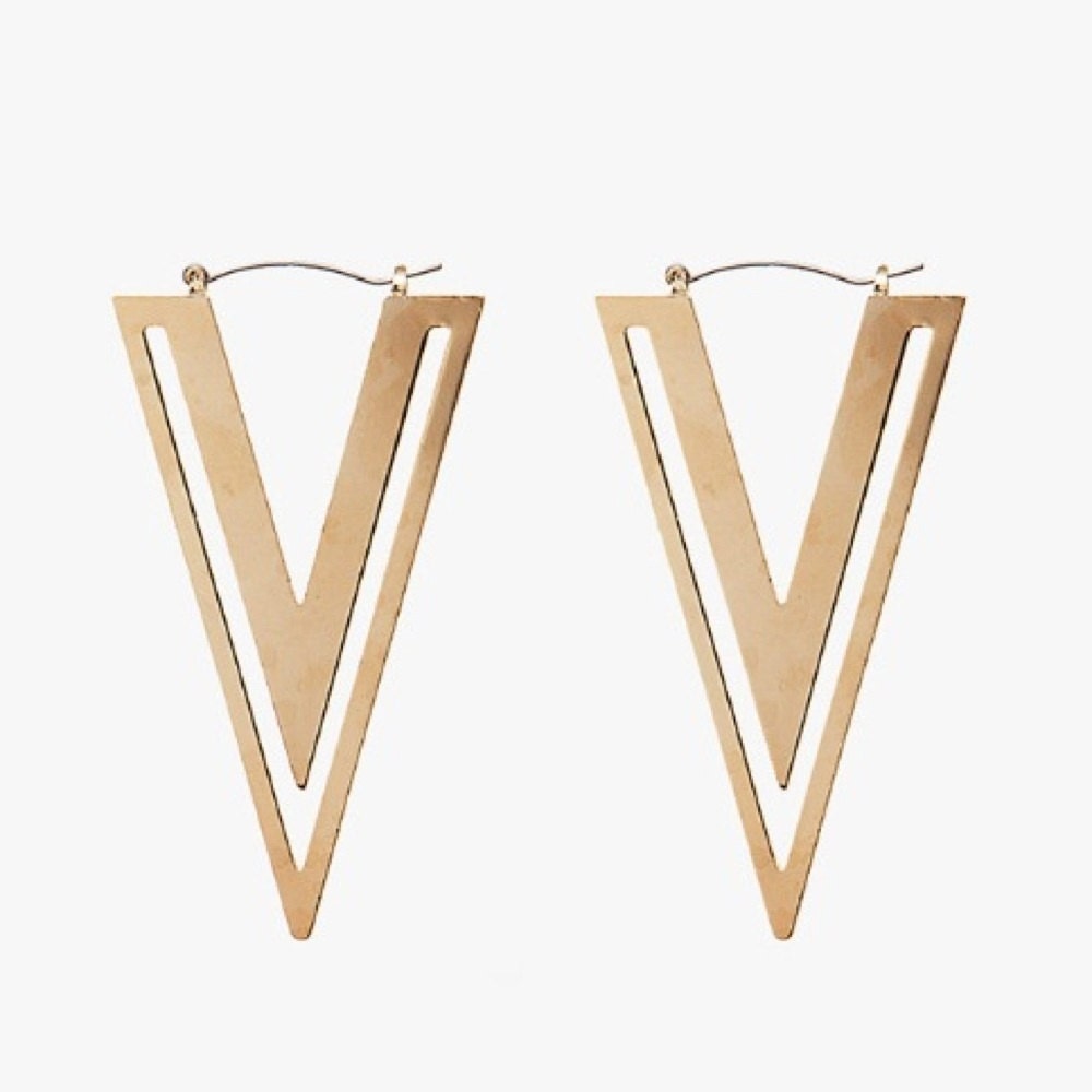 Triangle Flat Drop Earrings