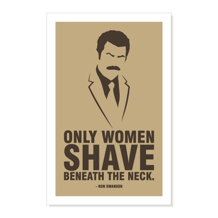 Ron Swanson's Greatest Quotes - 11 x 17 Minimalist Poster - Digital File