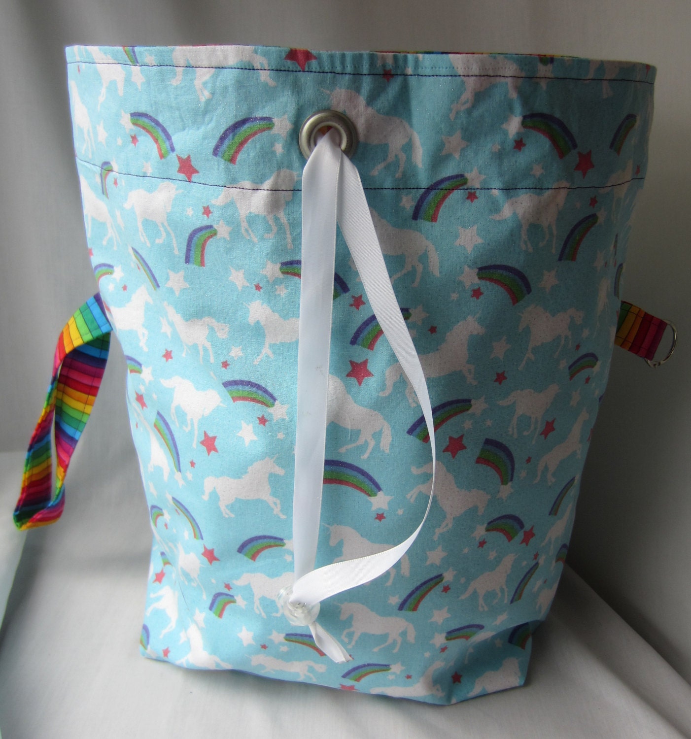 Unicorns love Rainbows  Sweater WIP Bag
