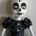 Day of the Dead Doll in black
