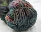 Hand Painted One Of A Kind Merino S. American Worsted Yarn - Night Vision