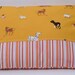 Dog Play Pillow Case- Heather Ross Lightning Bugs Golden Playground Dog Park Travel Pillow