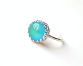 Medium Crown Mood Ring - Sterling Silver & Color Changing
