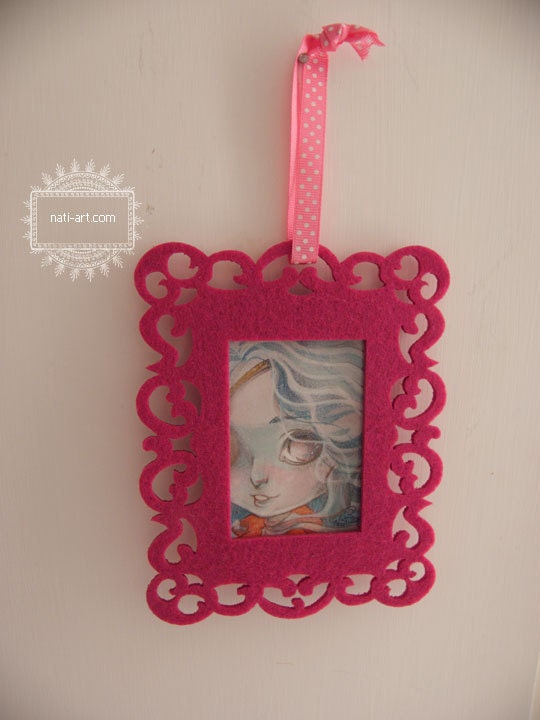 Dawn the Pirate - Framed ORIGINAL Mini Illustration by Natalia Pierandrei