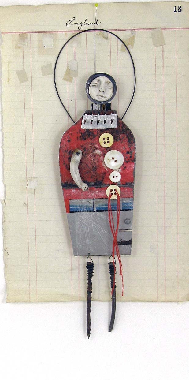 Original Assemblage Mixed Media Art Doll
