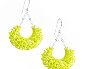 Vessel Earrings - neon yellow