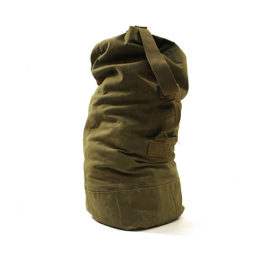 HUGE United States Army Canvas Field or Duffel Bag