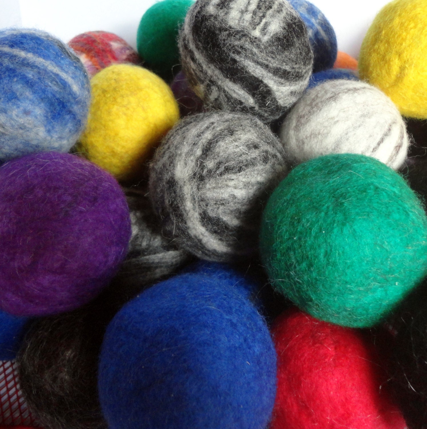 Wool Felted Dryer Balls Set of Three