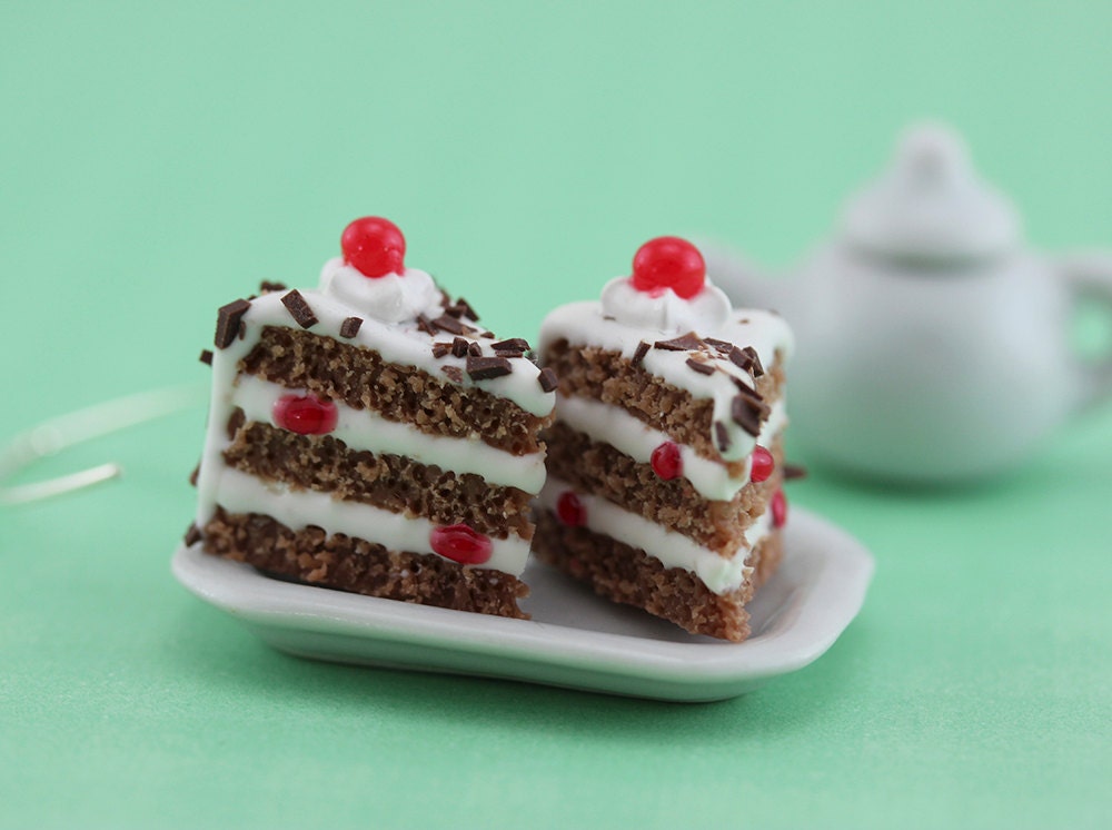 Black Forest Cake Earrings