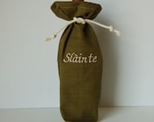 Wine Bottle Bag - Slainte Irish Toast