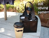 Espresso Express coffee carrier - PDF sewing pattern